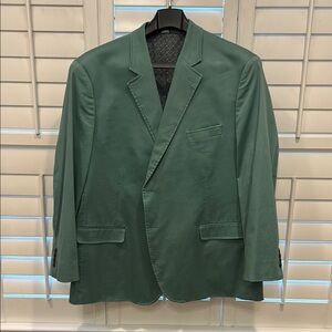 Men's Oak Hill by DXL Green Cotton Sport Coat